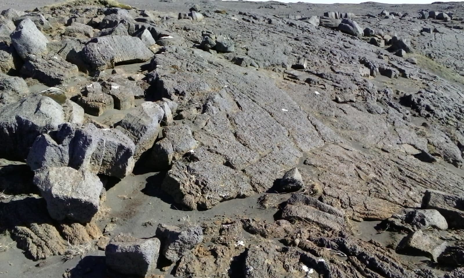 Rough lava textures near Hafnaberg on the Reykjanes Peninsula.