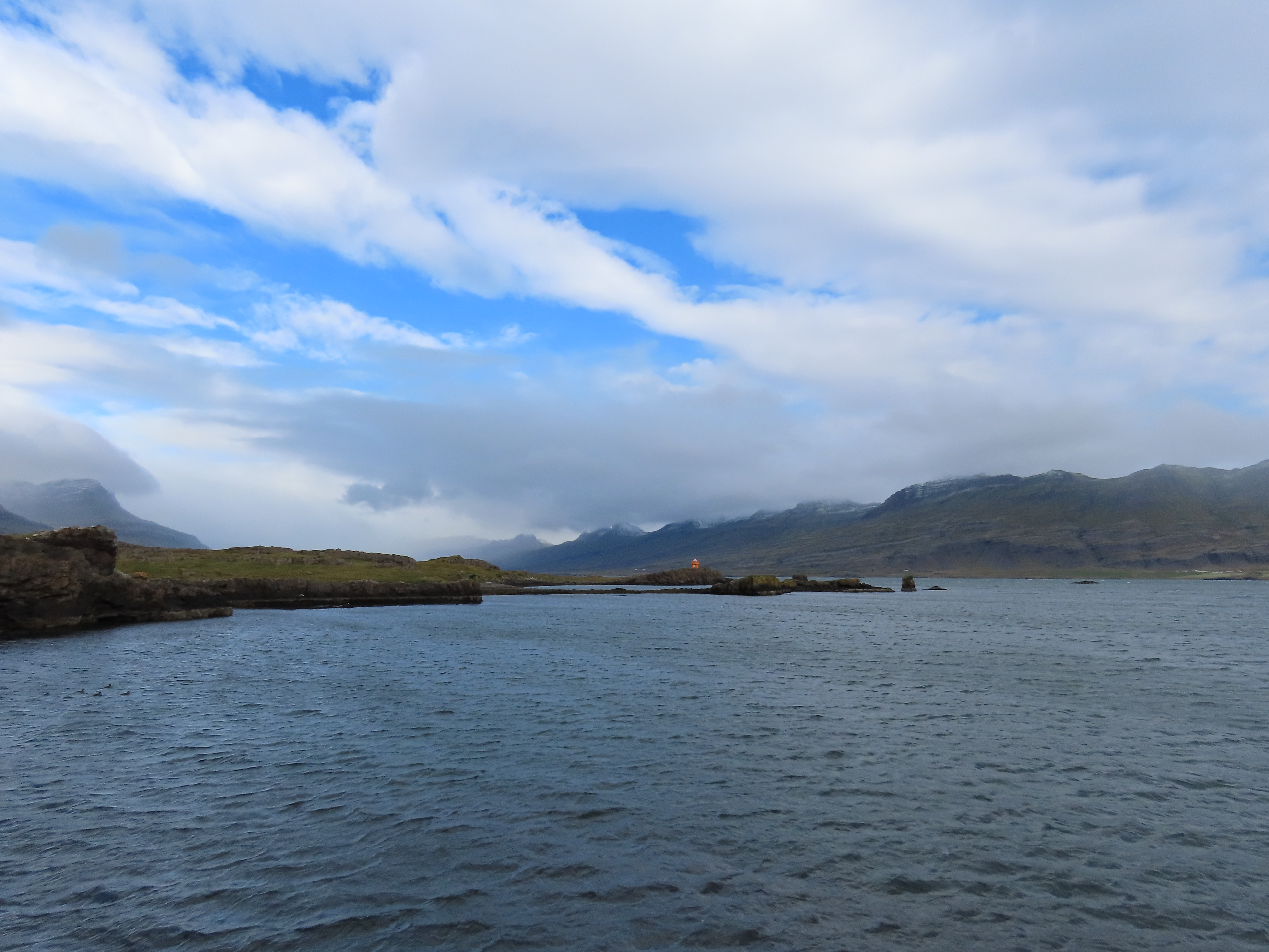 Berufjörður and Innri-Gleðivík shoreline near Djúpivogur in East Iceland.