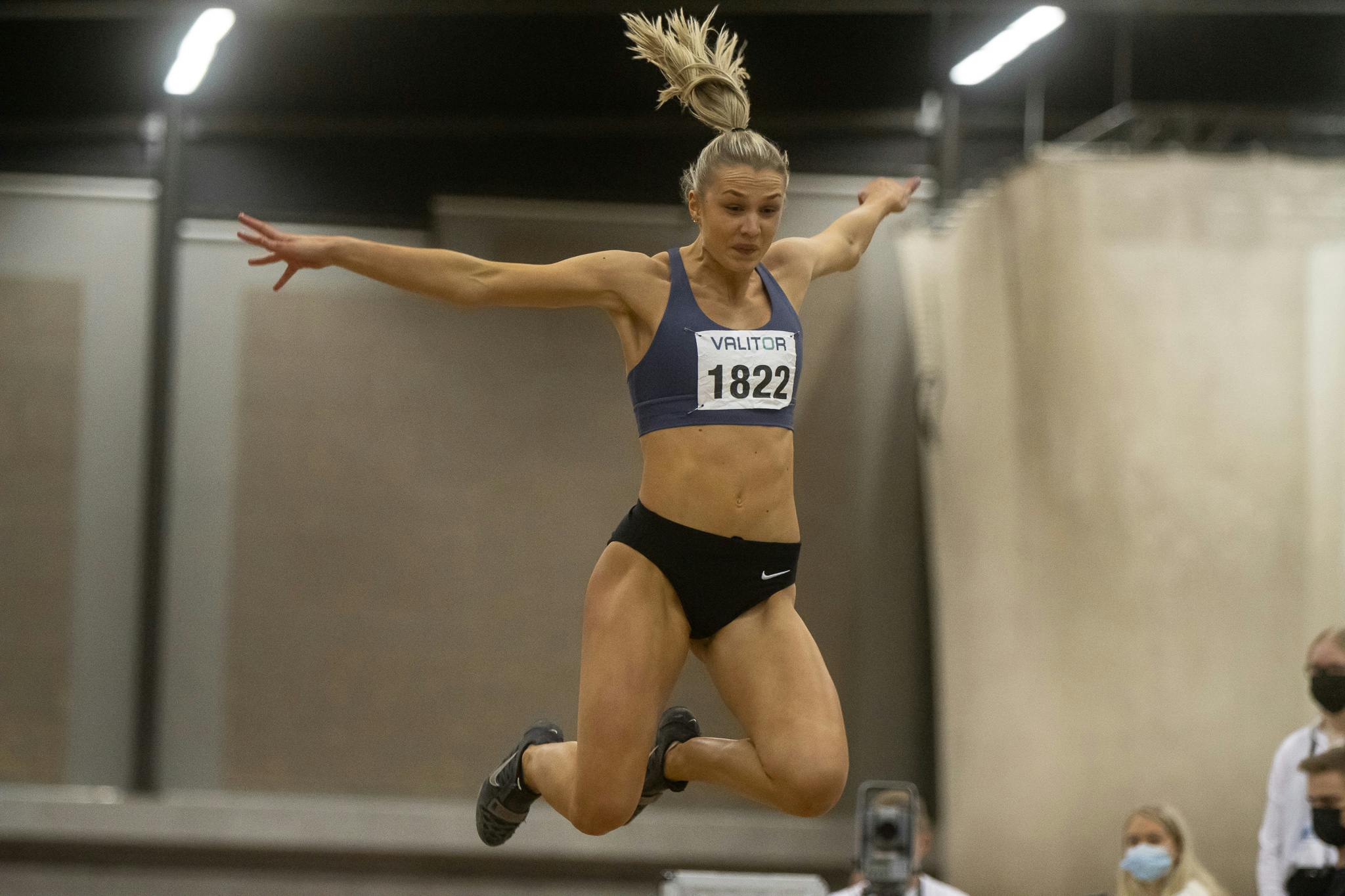 Indoor athletics track event at Laugardalshöll in Reykjavík