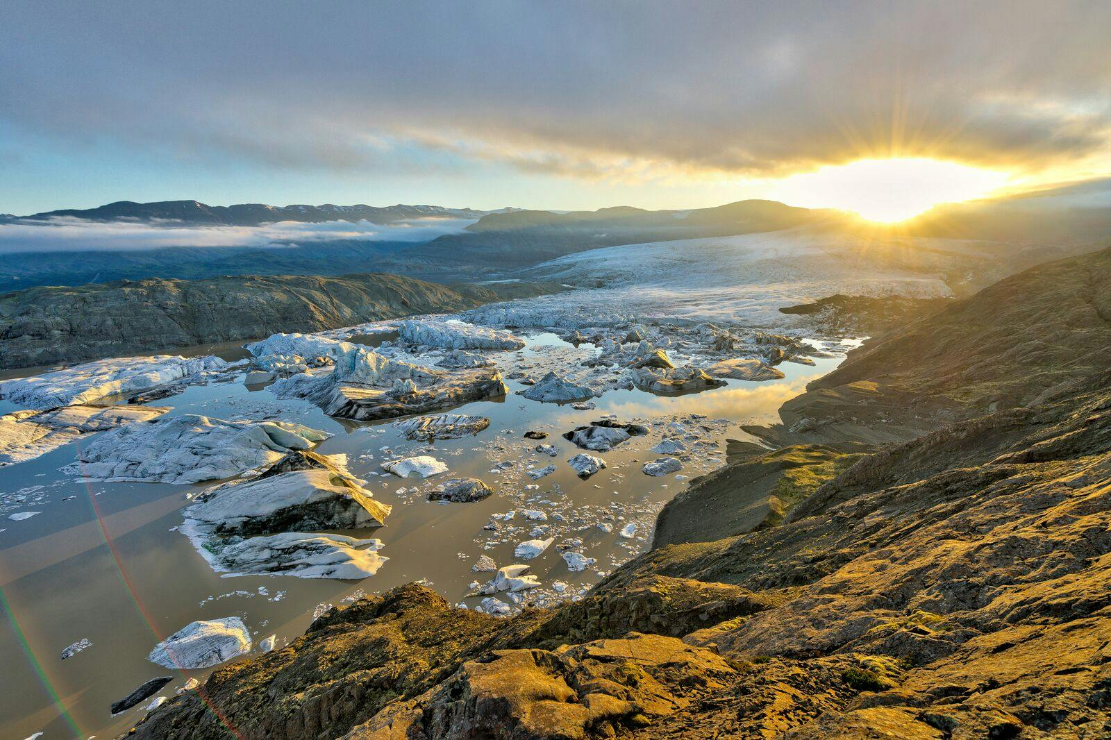 Hoffellsjökull and the wider Hoffell destination area beneath southeast Iceland mountain slopes.